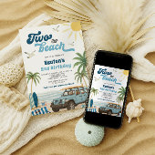 Einladung zum zweiten Geburtstag - Zwei der Strand