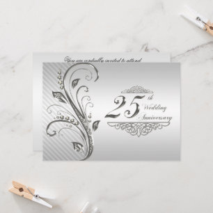 Einladung zur 25. Hochzeitstag-Feier