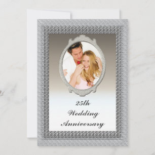 Einladung zur 25. silbernen Hochzeit