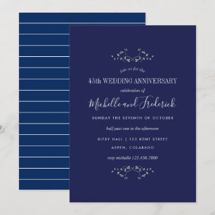 Einladung zur 45. Saphir-Hochzeit