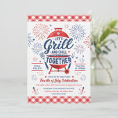 Einladung zur 4. Juli BBQ-Party (Stehend Vorderseite)