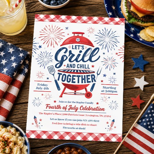 Einladung zur 4. Juli BBQ-Party