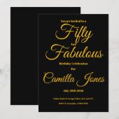 Einladung zur 50. Geburtstagsfeier (Vorne/Hinten)