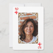 Einladung zur 50. Geburtstagskarte (Rückseite)