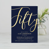 Einladung zur 50. Geburtstagsparty (Stehend vorne)