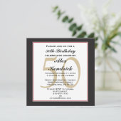 Einladung zur 50. Geburtstagsparty (Stehend Vorderseite)