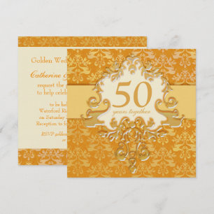 Einladung zur 50. Goldenen Hochzeitfeier