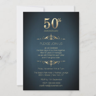 Einladung zur 50. Hochzeitstag-Feier