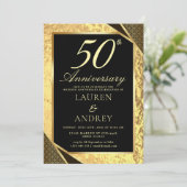 Einladung zur 50. Hochzeitstag-Feier (Stehend Vorderseite)