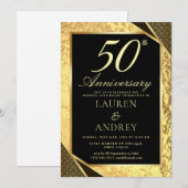Einladung zur 50. Hochzeitstag-Feier (Vorne/Hinten)