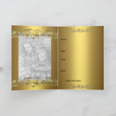 Einladung zur 50. Hochzeitstag Party Gol (Innenseite)