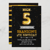 Einladung zur 5. Geburtstagsfeier (Vorne/Hinten)