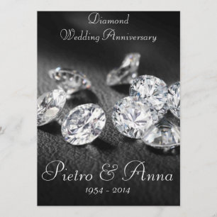 Einladung zur 60. Diamantenen Hochzeit