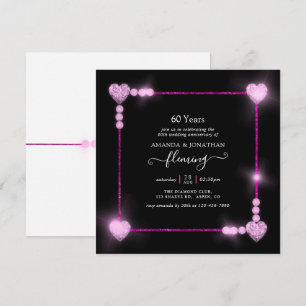 Einladung zur 60. Diamantenen Hochzeit