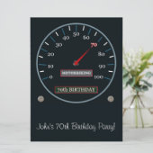 Einladung zur 70. Geburtstagspartei (Stehend Vorderseite)