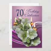 Einladung zur 70. Geburtstagsparty - Hellebohrunge (Vorne/Hinten)