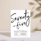Einladung zur 75. Geburtstagsparty