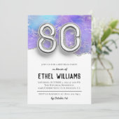 Einladung zur 80. Geburtstagsfeier (Stehend Vorderseite)