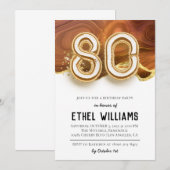 Einladung zur 80. Geburtstagsfeier (Vorne/Hinten)