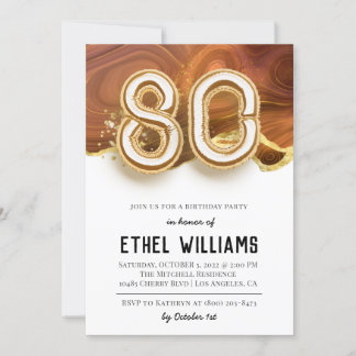 Einladung zur 80. Geburtstagsfeier