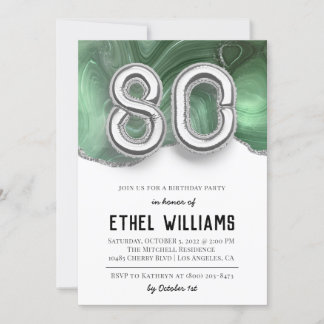 Einladung zur 80. Geburtstagsfeier