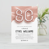 Einladung zur 80. Geburtstagsfeier (Stehend Vorderseite)