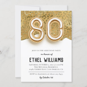 Einladung zur 80. Geburtstagsfeier