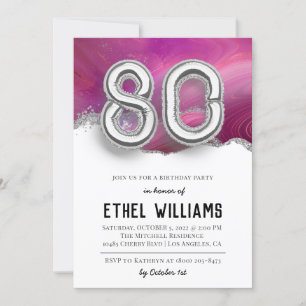 Einladung zur 80. Geburtstagsfeier