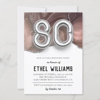 Einladung zur 80. Geburtstagsfeier