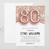 Einladung zur 80. Geburtstagsfeier (Vorne/Hinten)