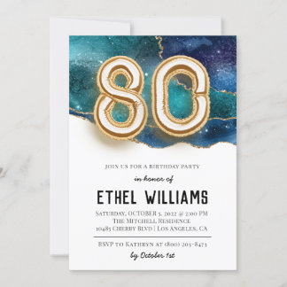 Einladung zur 80. Geburtstagsfeier