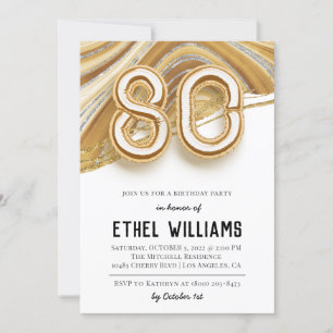 Einladung zur 80. Geburtstagsfeier