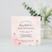 Einladung zur 80. Geburtstagskarte (Stehend Vorderseite)