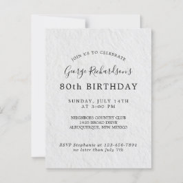 Einladung zur 80. Geburtstagskarte Postkarte