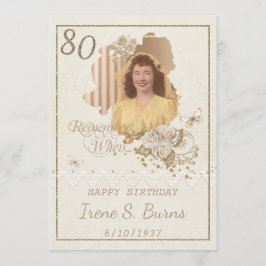 Einladung zur 80. Geburtstagspartei