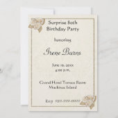 Einladung zur 80. Geburtstagspartei (Rückseite)