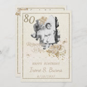 Einladung zur 80. Geburtstagspartei (Vorne/Hinten)