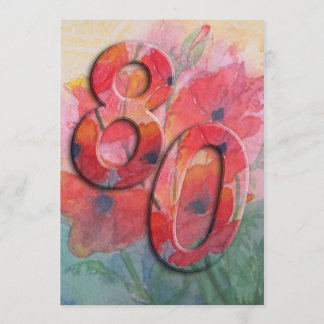 Einladung zur 80. Geburtstagspartei