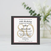 Einladung zur 80. Geburtstagsparty (Stehend Vorderseite)