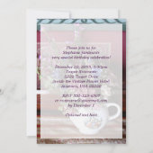 Einladung zur 85. Geburtstagsparty, Vintager Teeke (Rückseite)