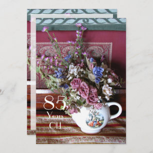Einladung zur 85. Geburtstagsparty, Vintager Teeke