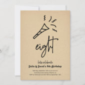 Einladung zur 8. Geburtstagsparty (Vorderseite)