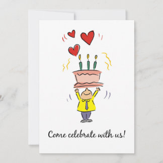 Einladung zur 90. Geburtstagsparty mit Cake