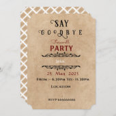 Einladung zur Abschiedszeit (Vorne/Hinten)