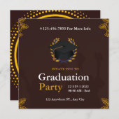 Einladung zur Abschlussfeier (Vorne/Hinten)