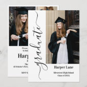 Einladung zur Abschlussfeier (Vorne/Hinten)