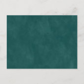 Einladung zur abstrakten Ethereal Aquamarin & Kupf (Rückseite)