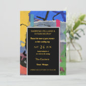 Einladung zur Abstrakten Hochzeit | Custom (Stehend Vorderseite)