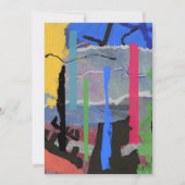 Einladung zur Abstrakten Hochzeit | Custom (Rückseite)