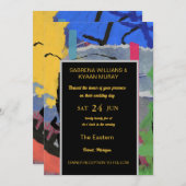 Einladung zur Abstrakten Hochzeit | Custom (Vorne/Hinten)